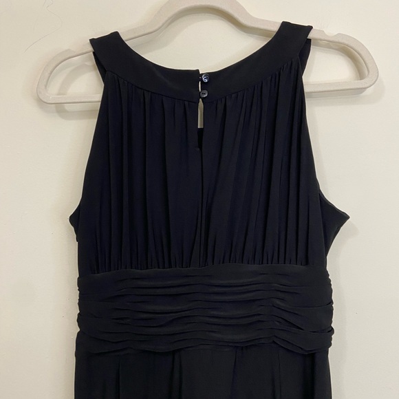 Dressbarn Collection Women's Size 10 Black Dress Jewleled Neckline Sleeveless - Picture 12 of 13